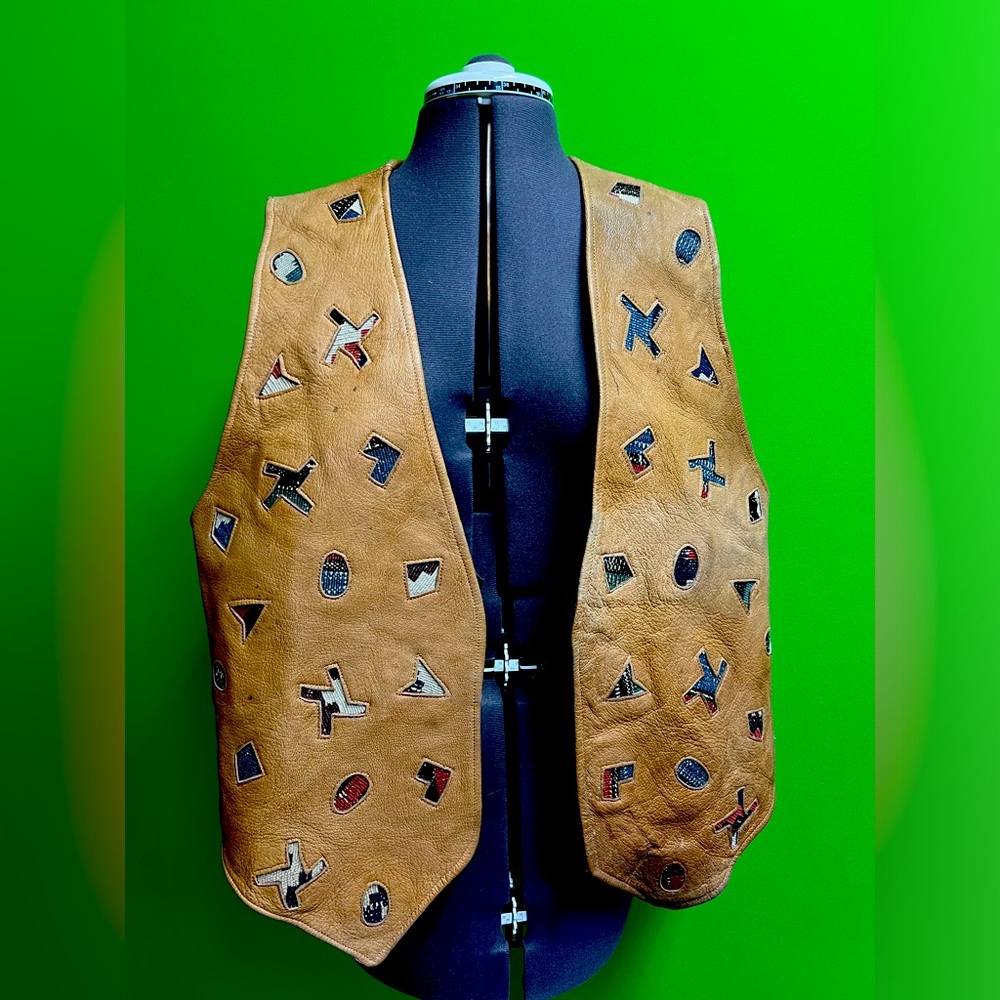 Leather vest